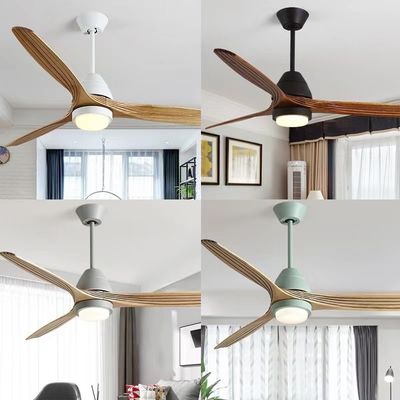 LED 20W 단단한 목재 천장 팬 목재 프로펠러 천장 팬